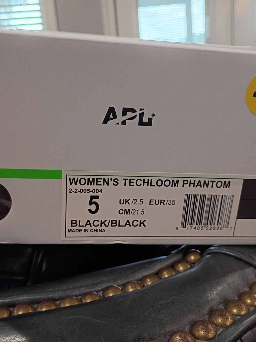 APL Phantom Lululemon Women's Black Knit Athletic Sneakers Size 5 New